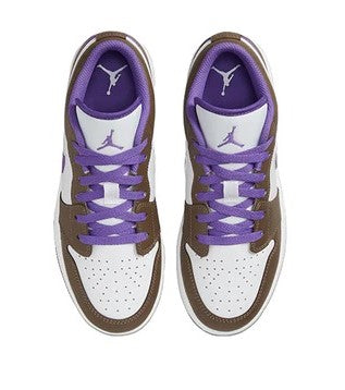 Big Kid's Air Jordan 1 Low Palomino/Wild Berry-White (553560 215)