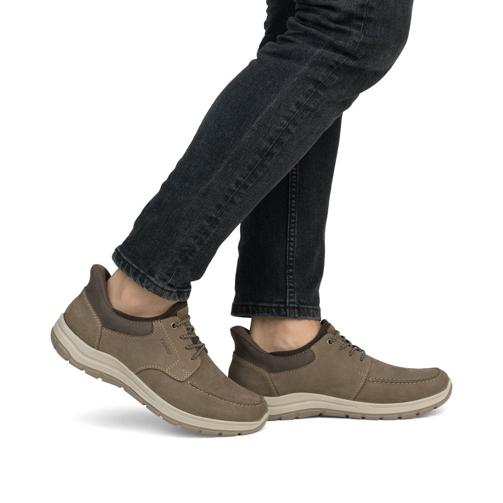 Rieker Mens Shoe 03656-24 Esche/Schoko/Braun