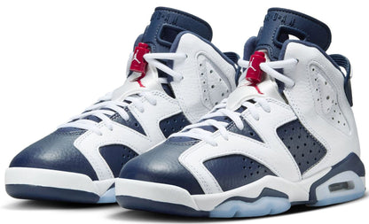 Big Kid's Jordan 6 Retro "Olympic" White/Varsity Red (384665 164)