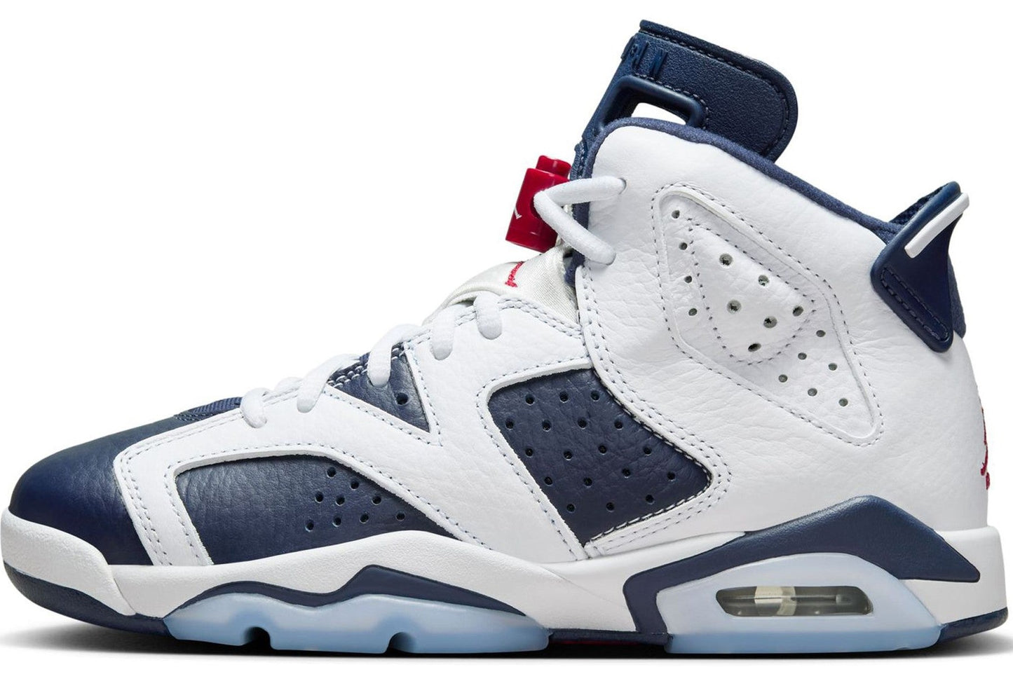 Big Kid's Jordan 6 Retro "Olympic" White/Varsity Red (384665 164)