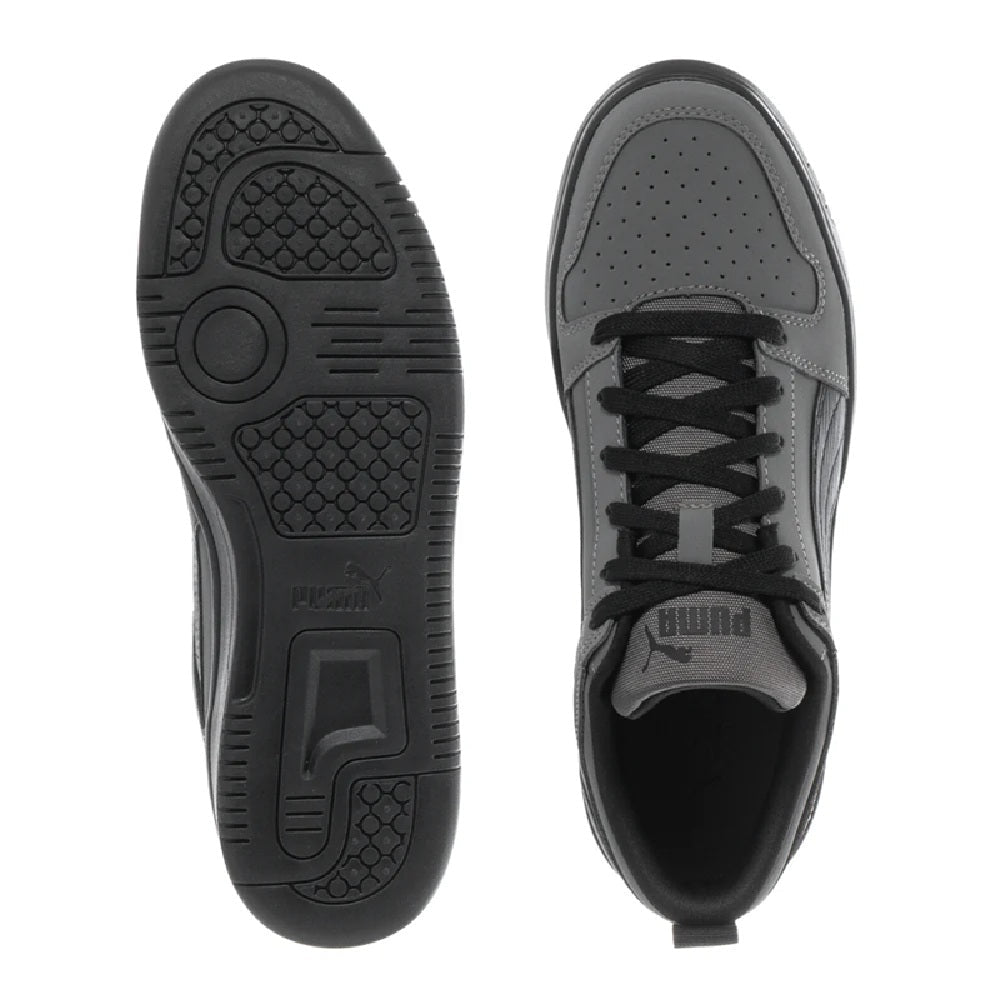 Big Kid's Puma Rebound Layup Lo NBK JR Cool Dark Gray-Black-Black (391772 02)