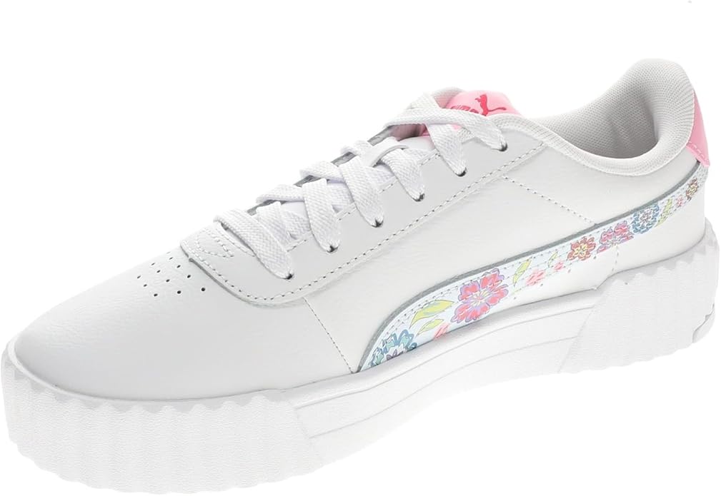 Big Kid's Puma Carina 3.0 Flower Power JR Puma White-Icy Blue (403112 01)