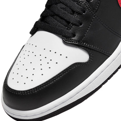 Men's Jordan 1 Low "white Toe" Black/fire Red-white (553558 063) Sneakers - Premium Brand Shoes for Men and Women