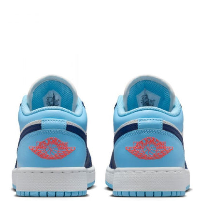 Men's Jordan 1 Low Sail/blue Void-blue Chill (553558 149) Sneakers - Premium Brand Shoes for Men and Women