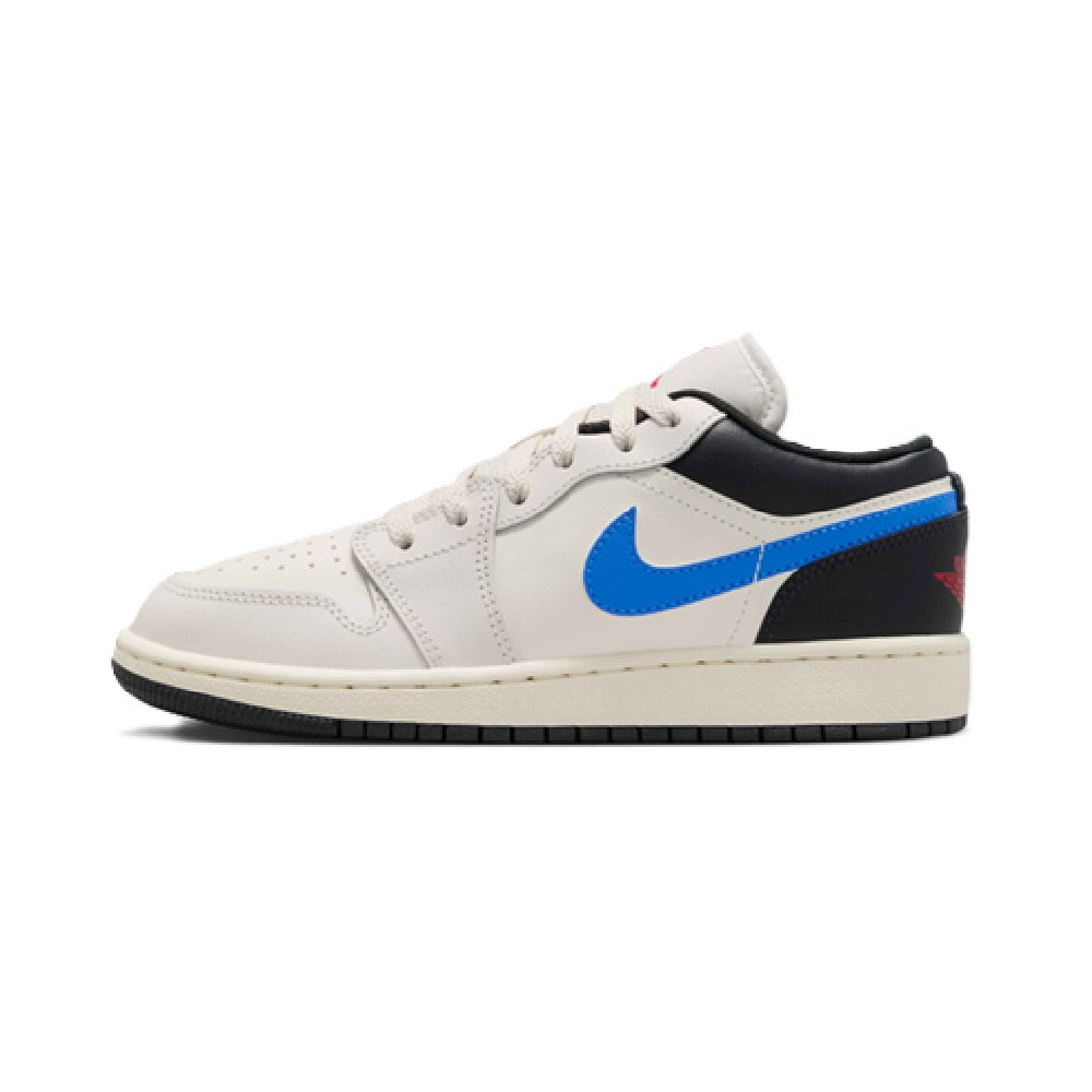 Big Kid's Jordan 1 Low Phantom/University Red-Sail (553560 027)