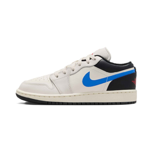 Big Kid's Jordan 1 Low Phantom/University Red-Sail (553560 027)