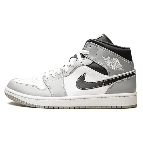 Men's Jordan 1 Mid LT Smoke Grey/white-anthracite (554724 078) Sneakers - Premium Brand Shoes for Men and Women