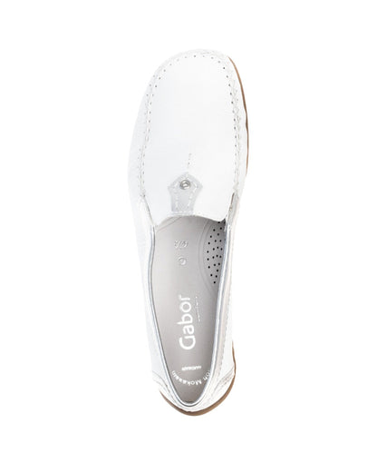 Gabor Womens Shoe 86.090.50 Weiss/Silber