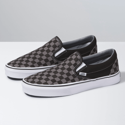 Checkerboard Slip on Sneakers - Premium Brand Shoes for Men and Women