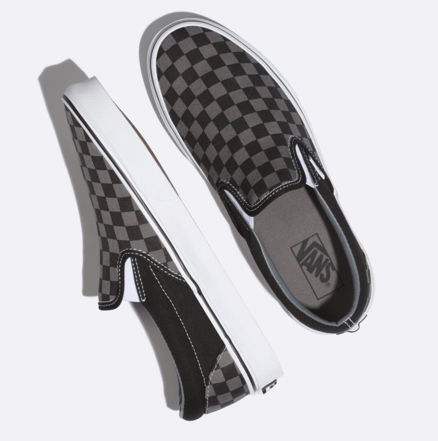 Checkerboard Slip on Sneakers - Premium Brand Shoes for Men and Women