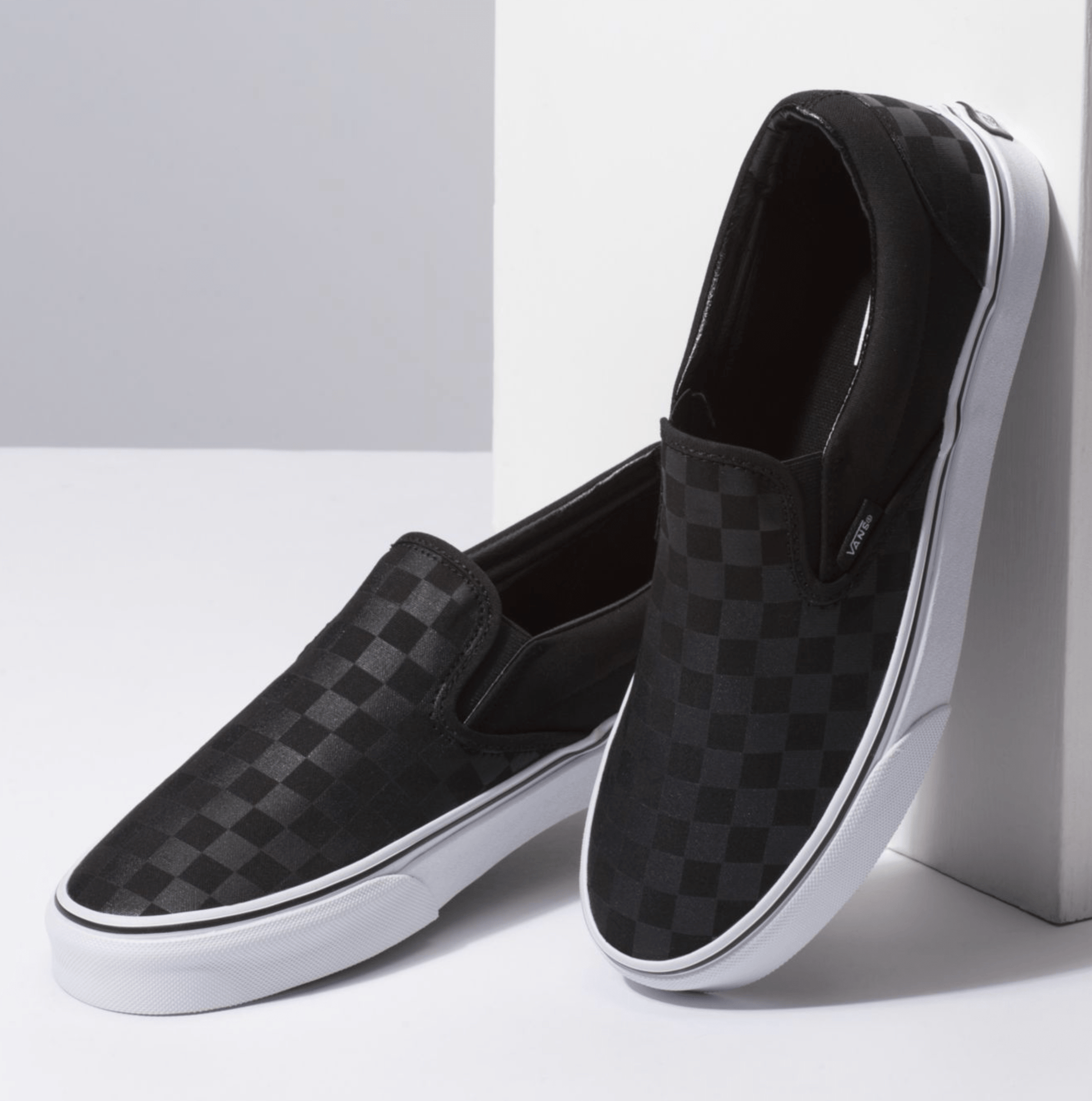 Checkerboard Slip on Sneakers - Premium Brand Shoes for Men and Women