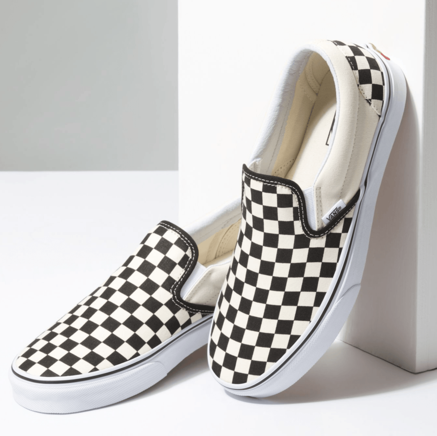 Checkerboard Slip on Sneakers - Premium Brand Shoes for Men and Women