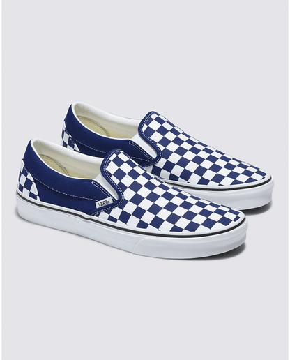 Checkerboard Slip on Sneakers - Premium Brand Shoes for Men and Women