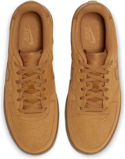 Big Kid's Nike Air Force 1 LV8 Wheat/Wheat-Gum Light Brown (BQ5485 700)
