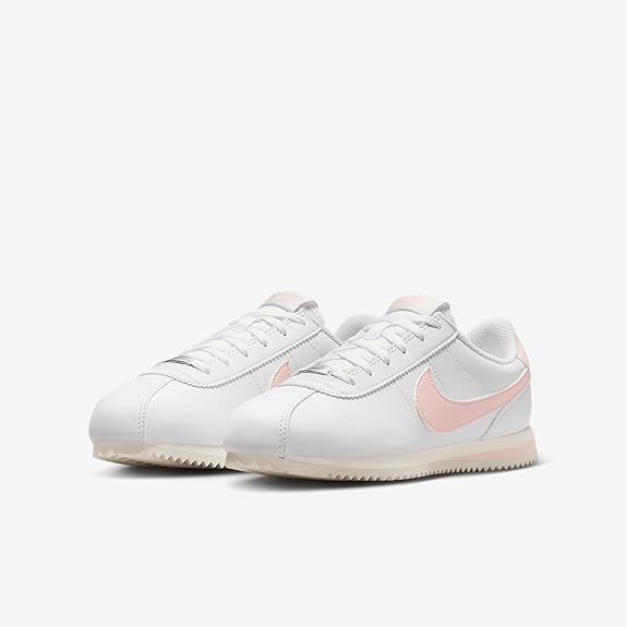 Big Kid's Nike Kids Cortez White/Echo Pink-Sail (DM0950 117)
