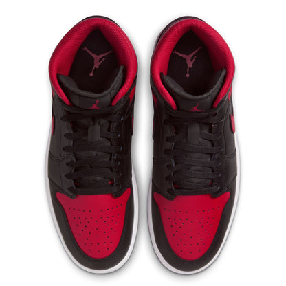 Men's Jordan 1 Mid Black/varsity Red-summit White (dq8426 067) Sneakers - Premium Brand Shoes for Men and Women