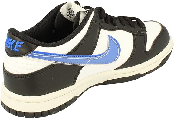 Big Kid's Nike Dunk Low NN Black/Black-Hyper Royal (FD0689 001)