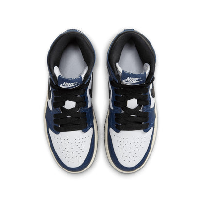 Big Kid's Jordan 1 Retro High OG Midnight Navy/Bck-Wht-Sail (FD1437 401)