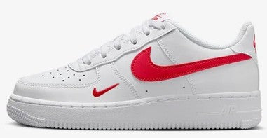 Big Kid's Nike Air Force 1 LV8 White/University Red (FV7020 101)