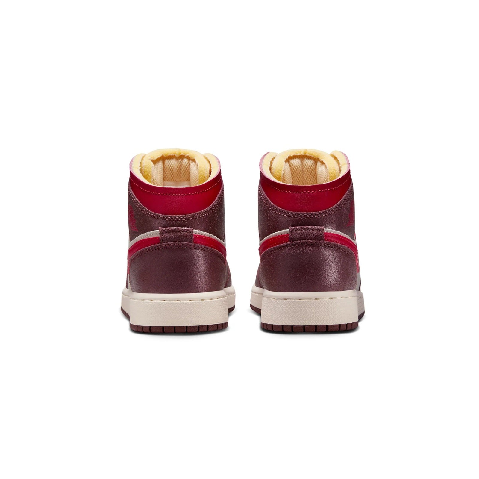 Big Kid's Jordan 1 Mid SE Coconut Milk/Varsity Red (HF3196 100)