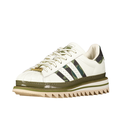 Bape X Edison Chen Clot X Adidas Superstar 'Olive Cargo'