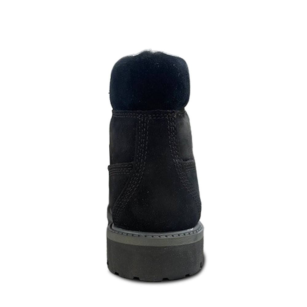 Big Kid's Timberland 6 In Shearling Black Boot (TB0A13KE)
